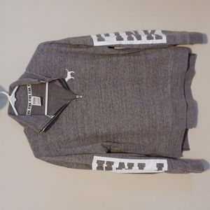 VS Pink 1/4 Zip Pullover Sweatshirt